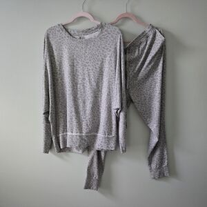 Mono B Leopard Print Jogger Set